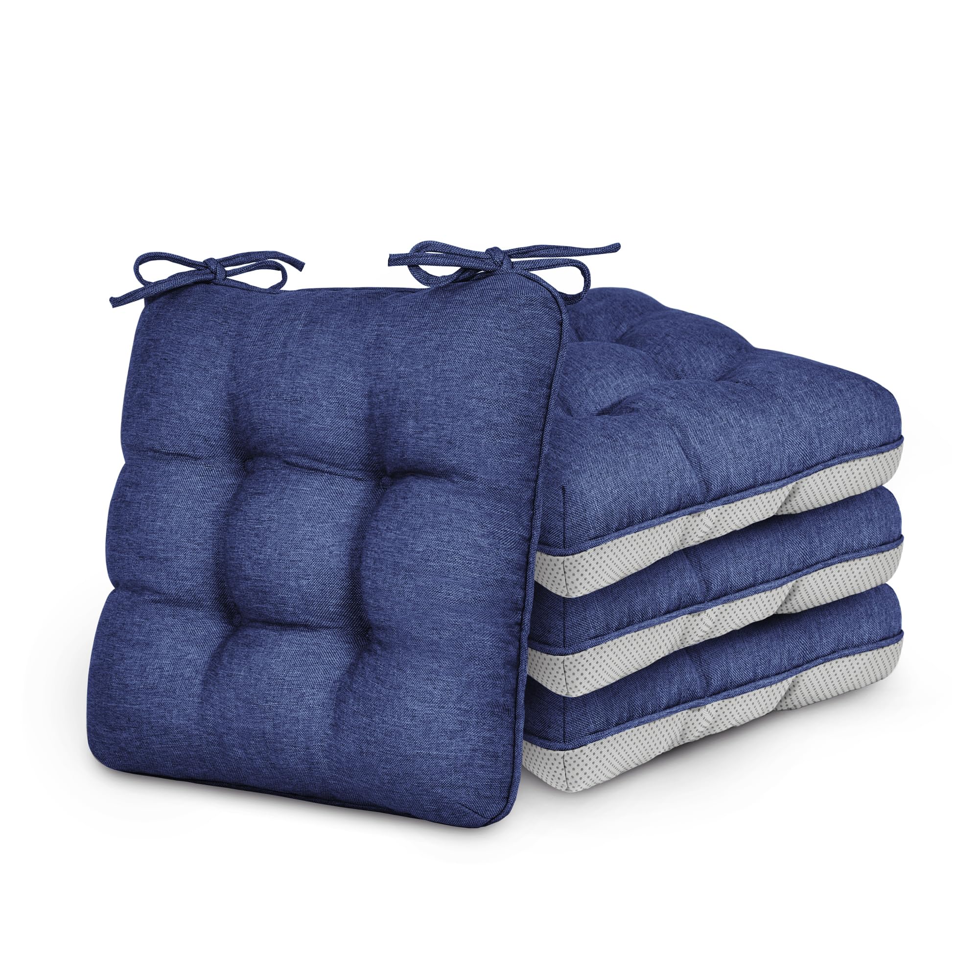Love's cabin Memory Foam Chair Cushion navy blue front view