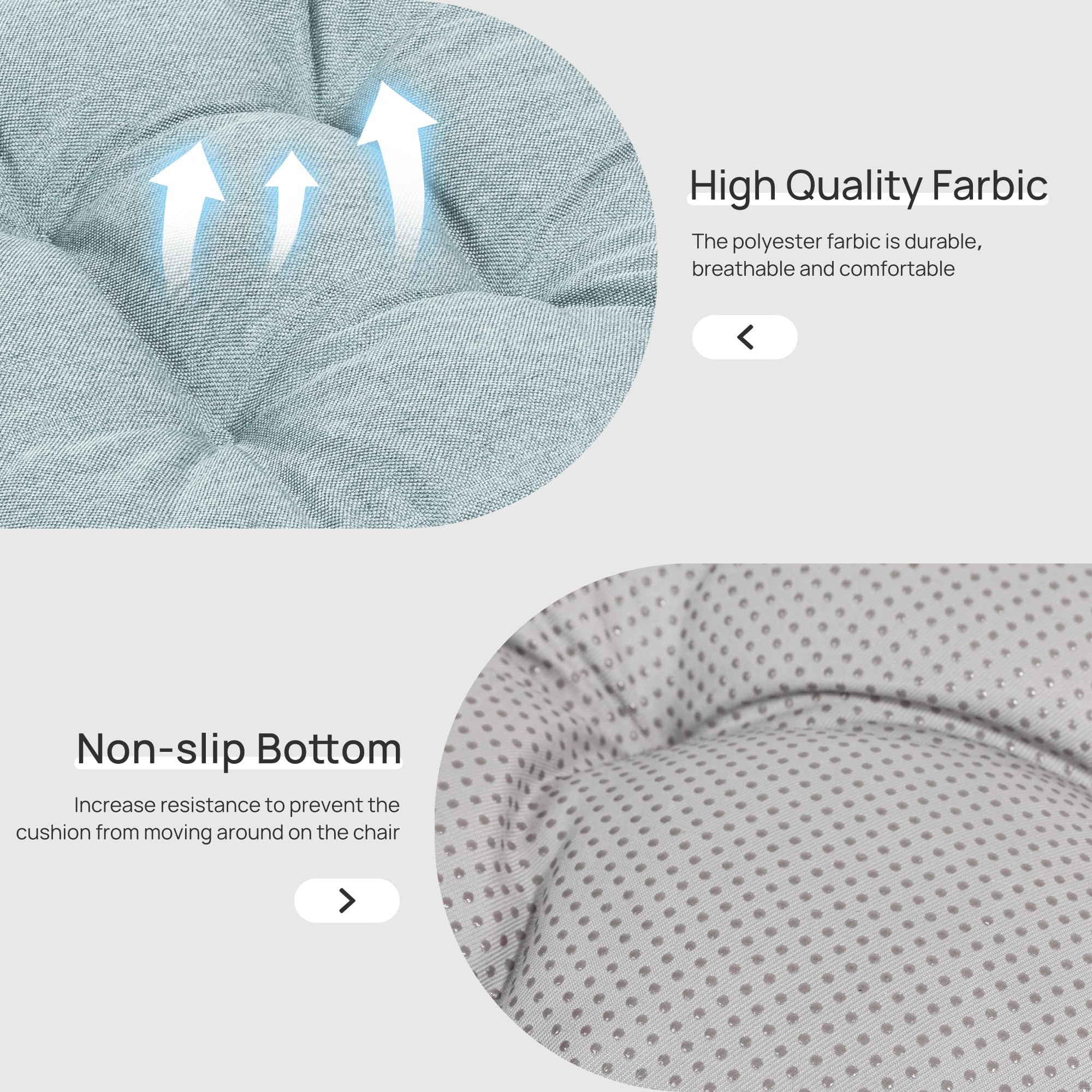 Love's Cabin Memory Foam Chair Cushion on a dining chair