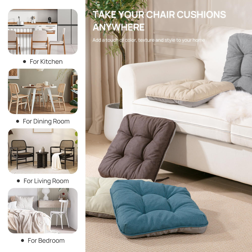 Love's cabin Memory Foam Chair Cushion on a kitchen chair