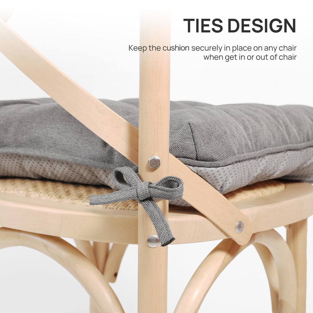 Love's cabin Memory Foam Chair Cushions on a patio chair