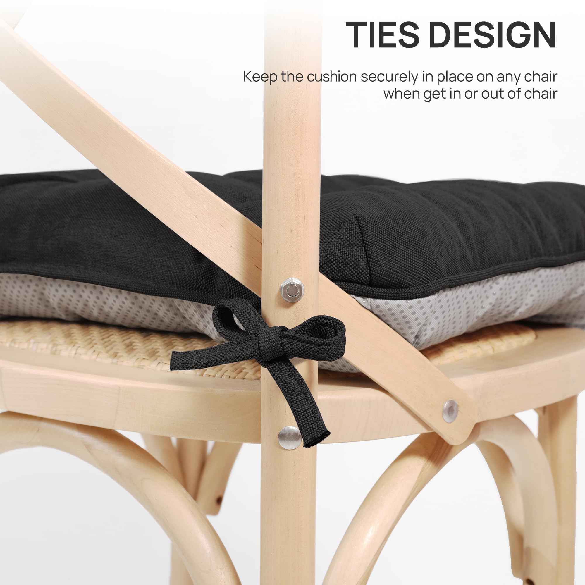 Love's cabin Memory Foam Chair Cushions set of 4 packaging