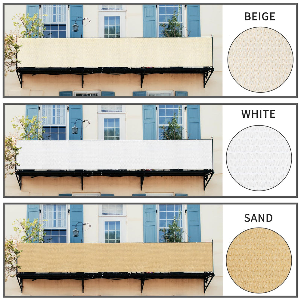 LOVE STORY 3' x 5' Balcony Privacy Screen Cover packaging details