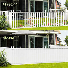 LOVE STORY 3' x 5' Balcony Privacy Screen Cover with zip ties included