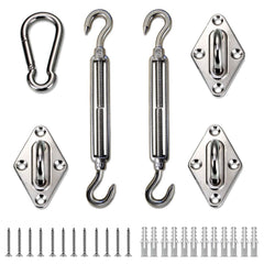 LOVE STORY 6-inch stainless steel hardware kit for shade sail installation