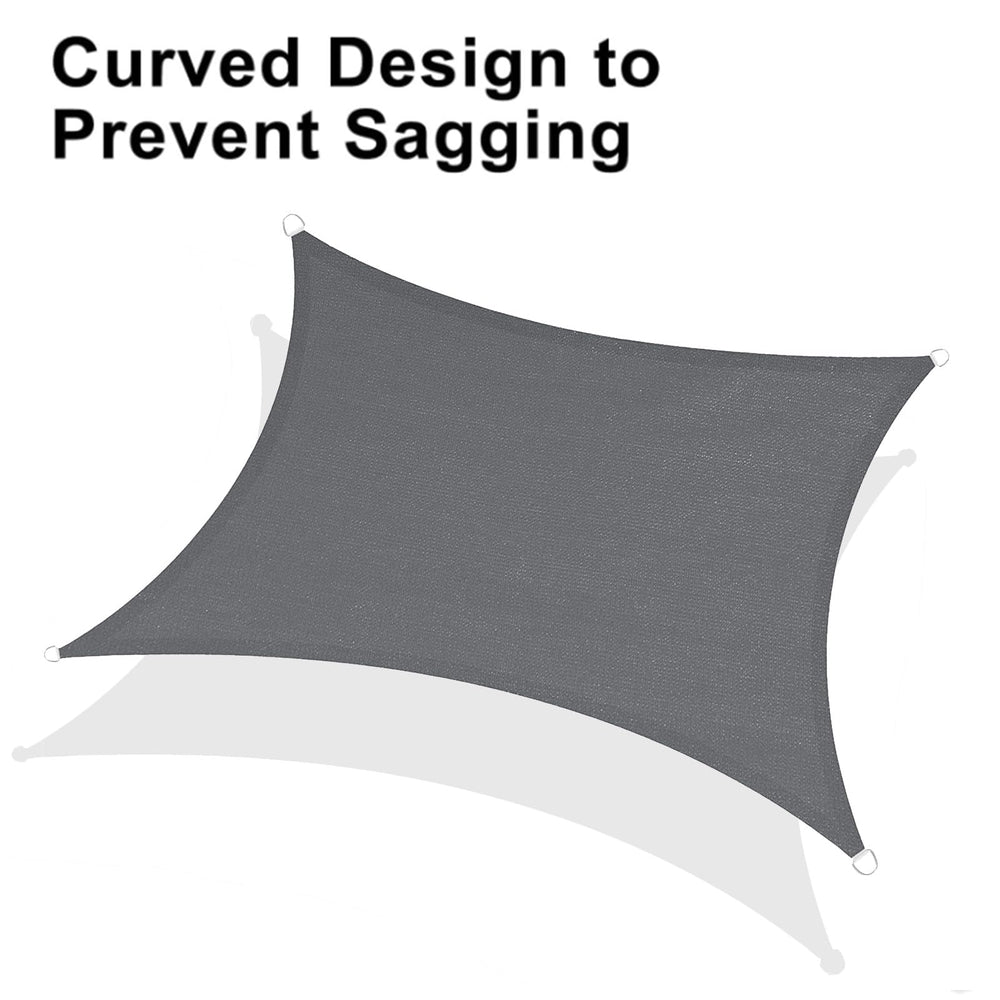 LOVE STORY 8' x 8' Rectangle Sun Shade Sail packaging