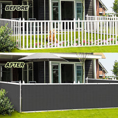 LOVE STORY Balcony Privacy Screen close-up of grommets
