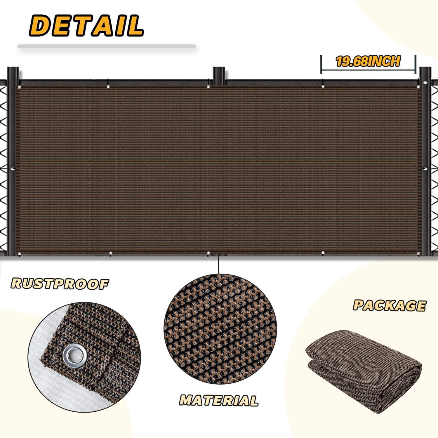 LOVE STORY Balcony Privacy Screen in outdoor setting