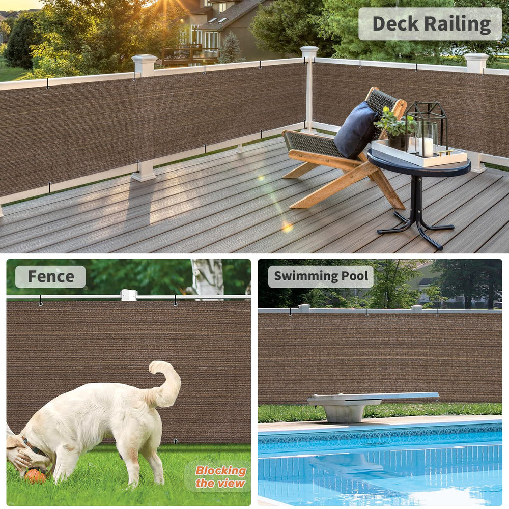LOVE STORY Privacy Screen in use at a backyard patio