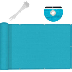 LOVE STORY privacy screen showing aluminum grommets and zip ties