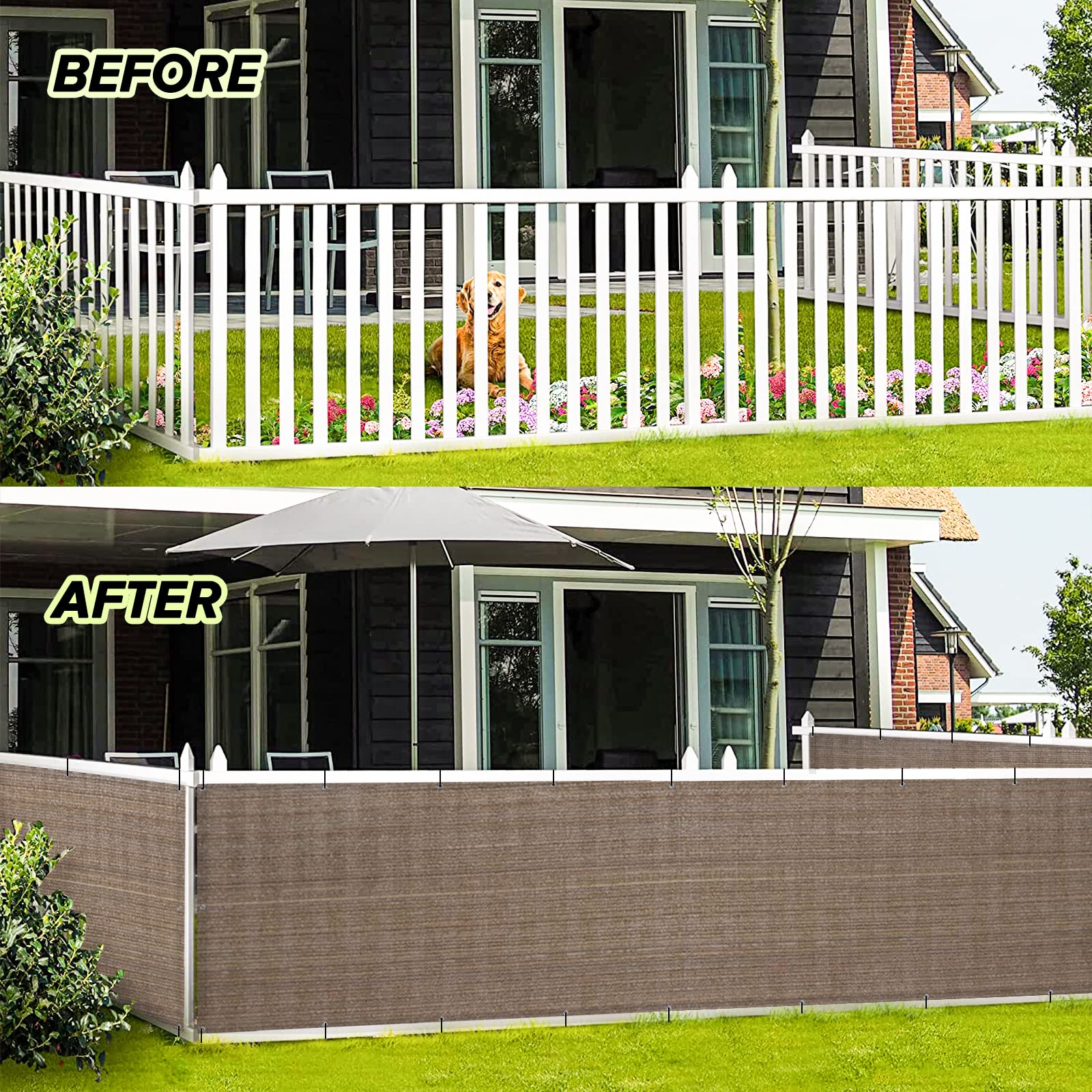 LOVE STORY privacy screen showing breathable fabric