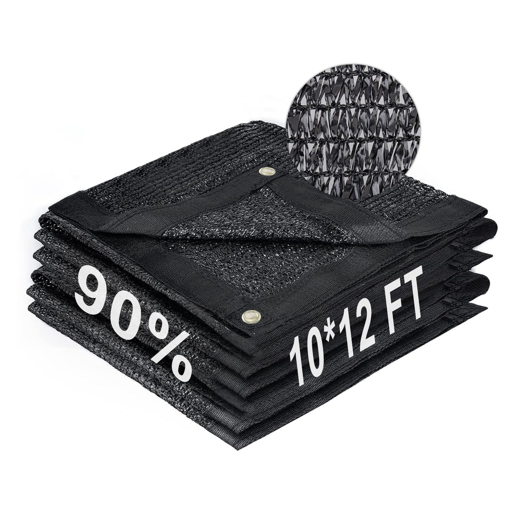 LOVE STORY Shade Cloth 10x12FT black front view