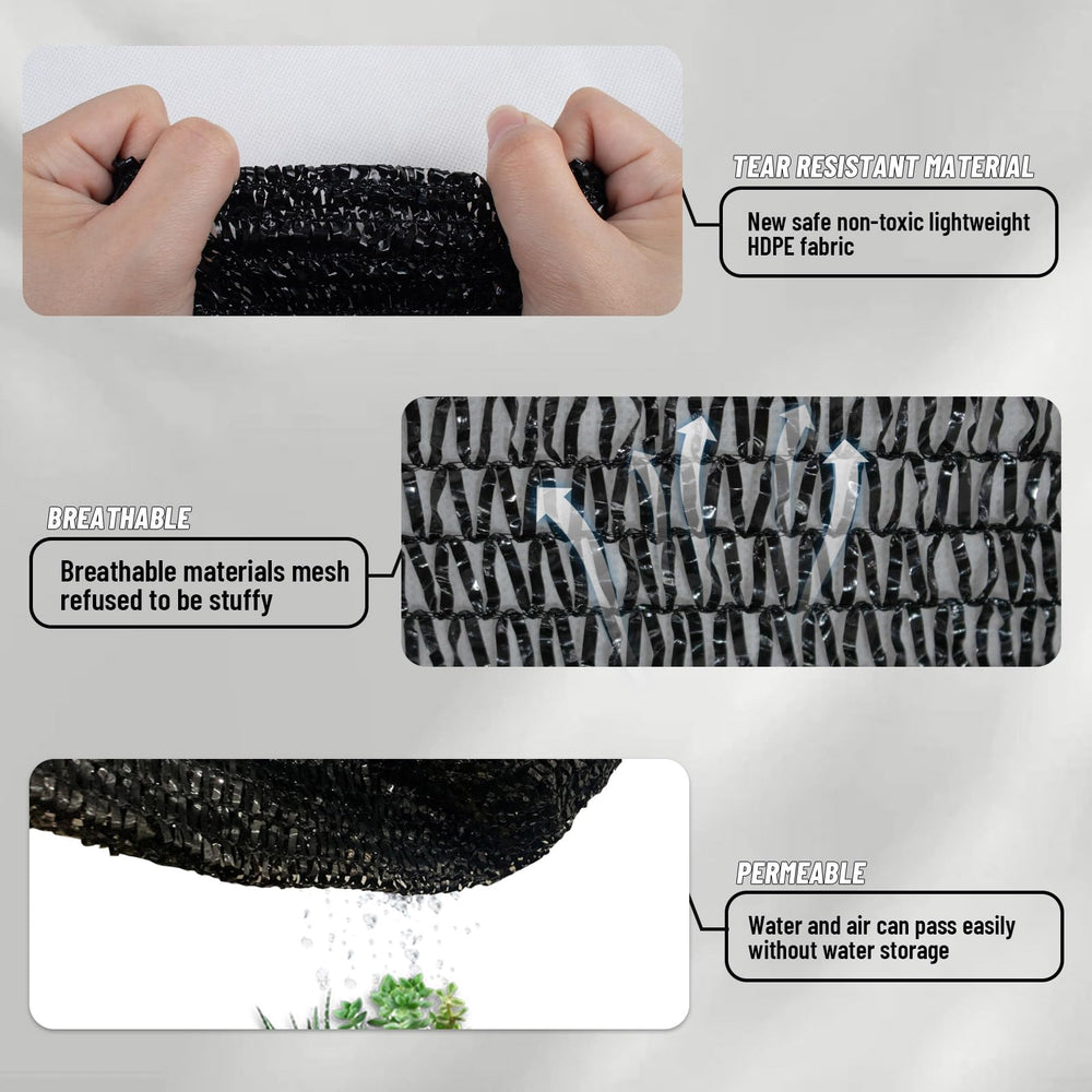 LOVE STORY Shade Cloth 20x20FT Black packaging view