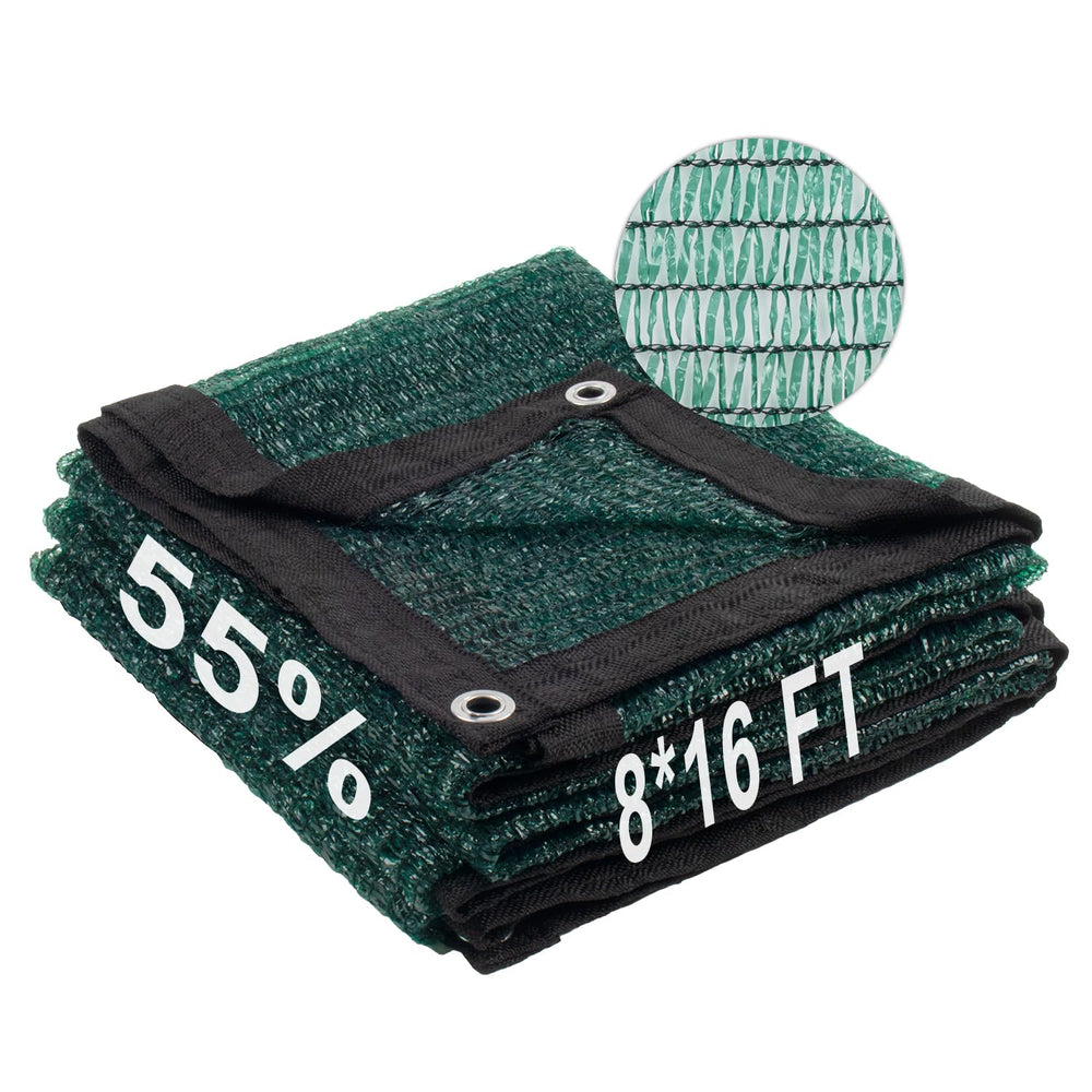 LOVE STORY Shade Cloth 8x16FT dark green front view