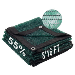 LOVE STORY Shade Cloth 8x16FT dark green front view