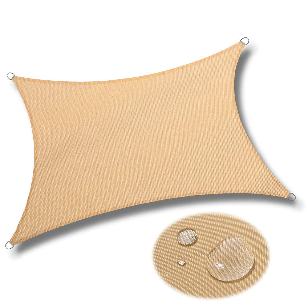 LOVE STORY shade sail in outdoor patio setting