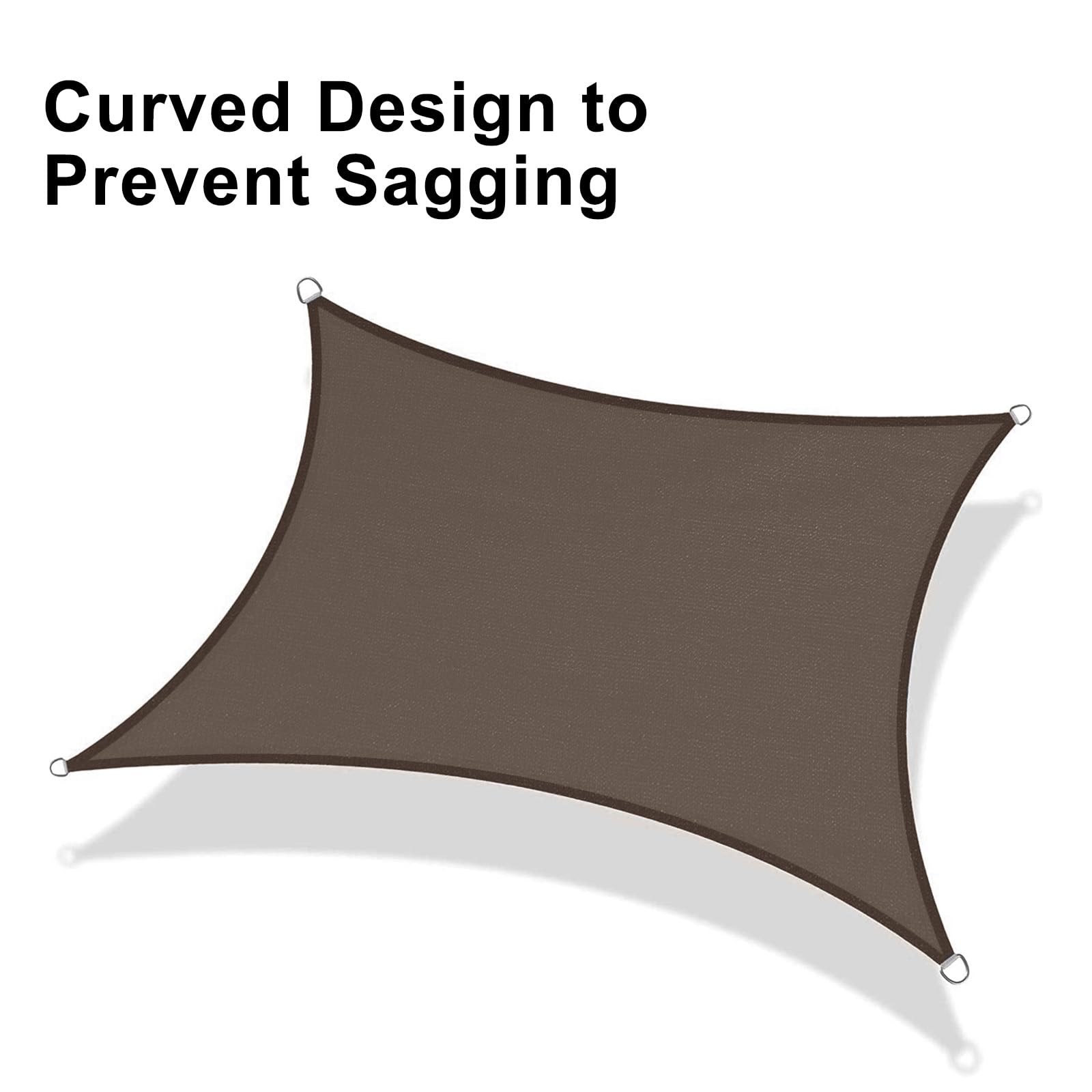 LOVE STORY shade sail with ropes included for installation