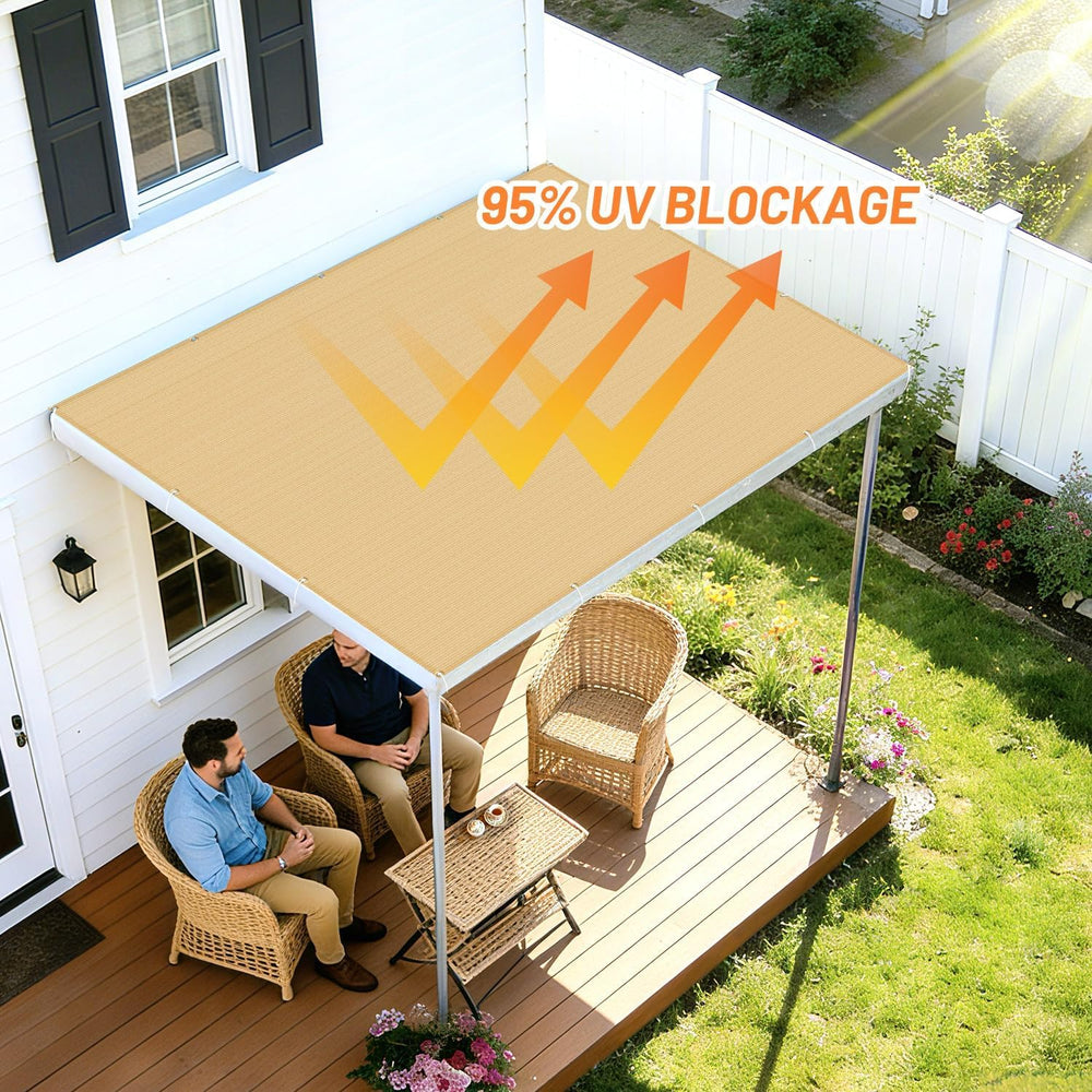 LOVE STORY sun shade cloth with zip ties for installation