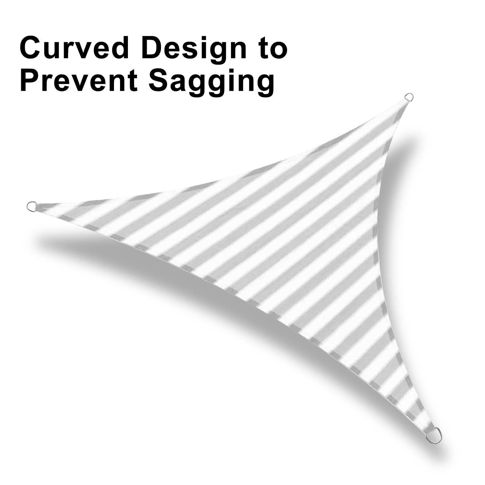 LOVE STORY Triangle Sun Shade Sail packaging showing product details