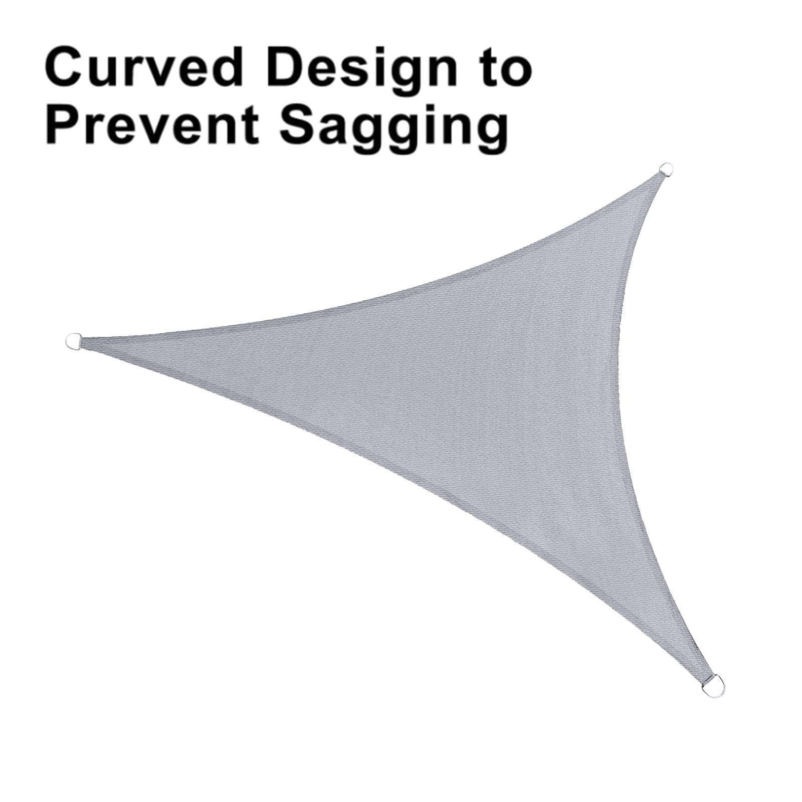 LOVE STORY Triangle Sun Shade Sail rolled up for storage