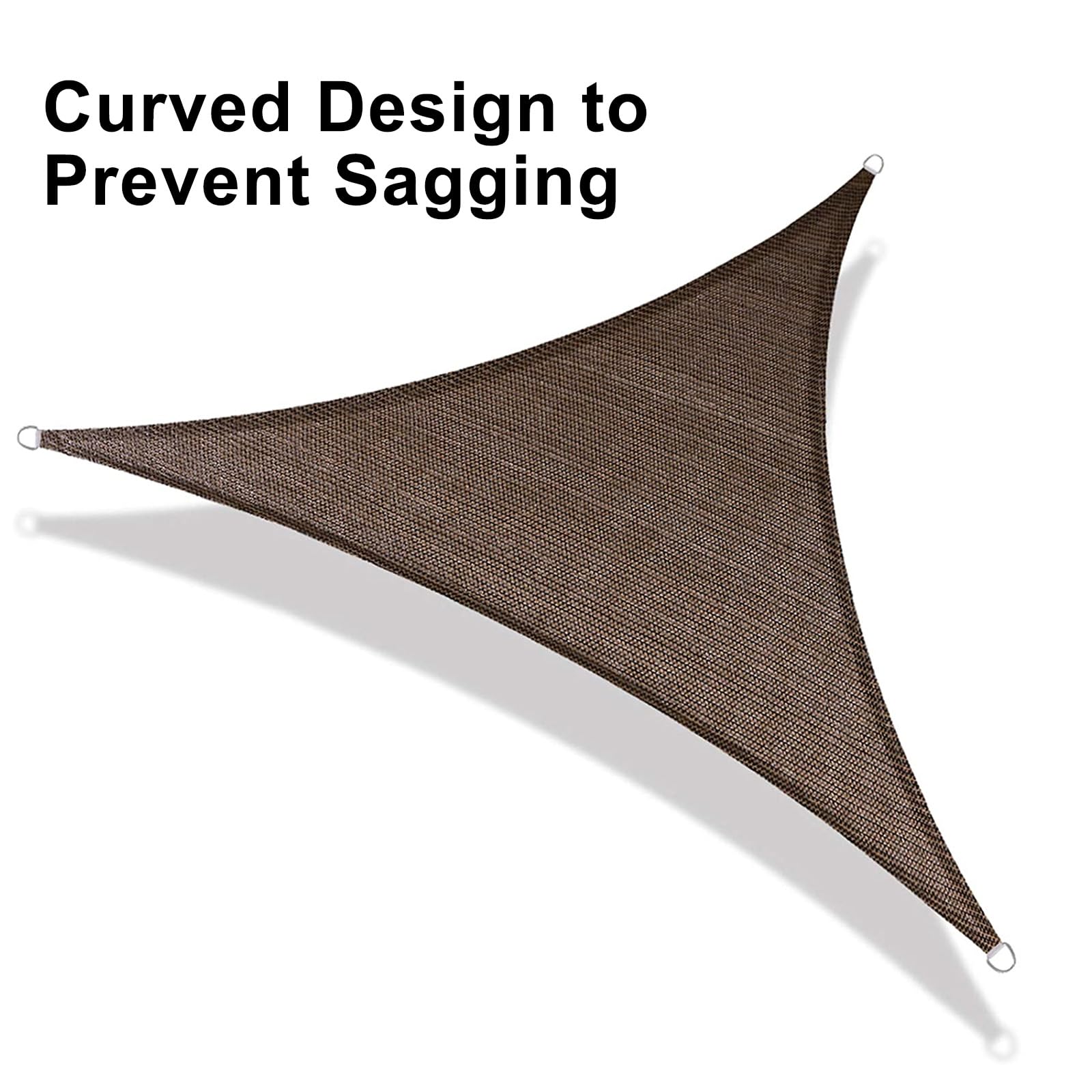LOVE STORY Triangle Sun Shade Sail with thicker ropes for installation