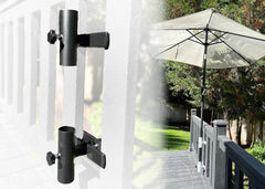 LOVE YOUR DECK Patio Umbrella Holder black split design front view