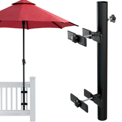 LOVE YOUR DECK Patio Umbrella Holder front view in black