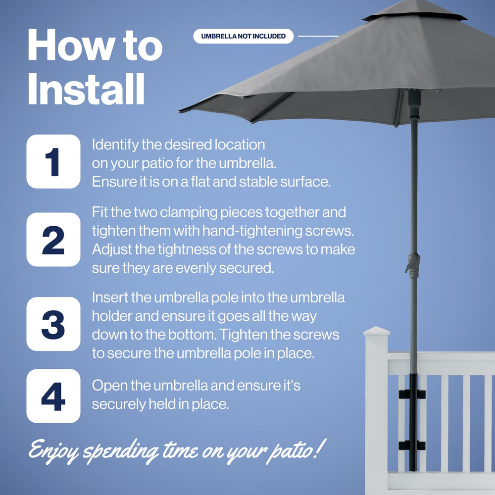 LOVE YOUR DECK Patio Umbrella Holder packaging