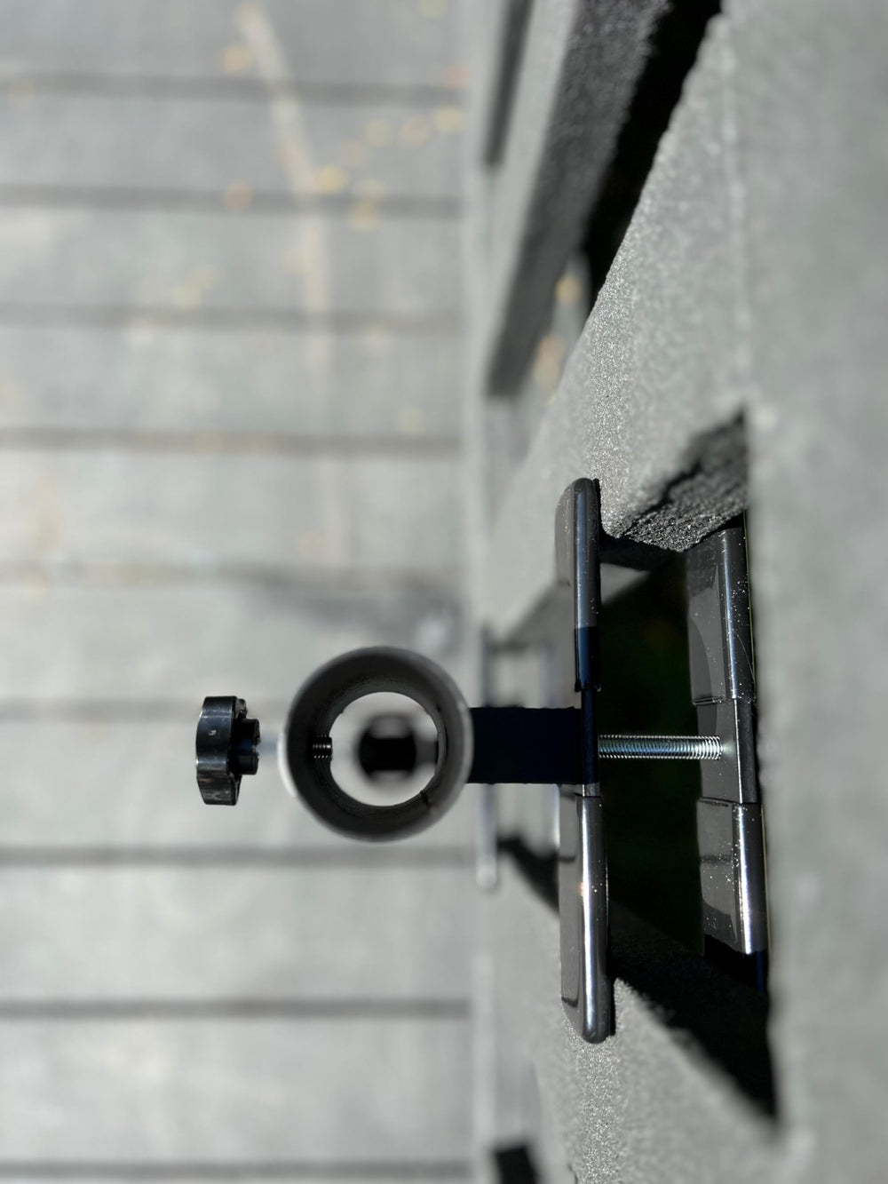 LOVE YOUR DECK umbrella holder black design with umbrella