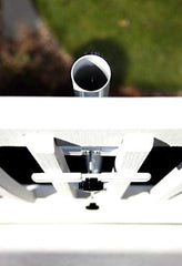 LOVE YOUR DECK Umbrella Holder with a patio umbrella attached