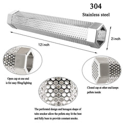 LOVEERCT smoke tube showing hexagonal design