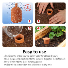 Lovely Ran Terracotta Watering Pot with lid closed