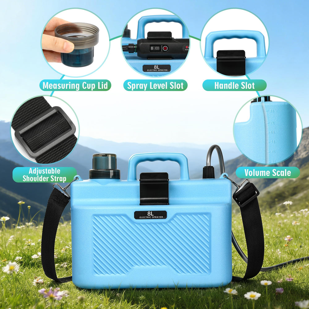 Lovydro Battery Powered Sprayer 2 Gallon with charging cable