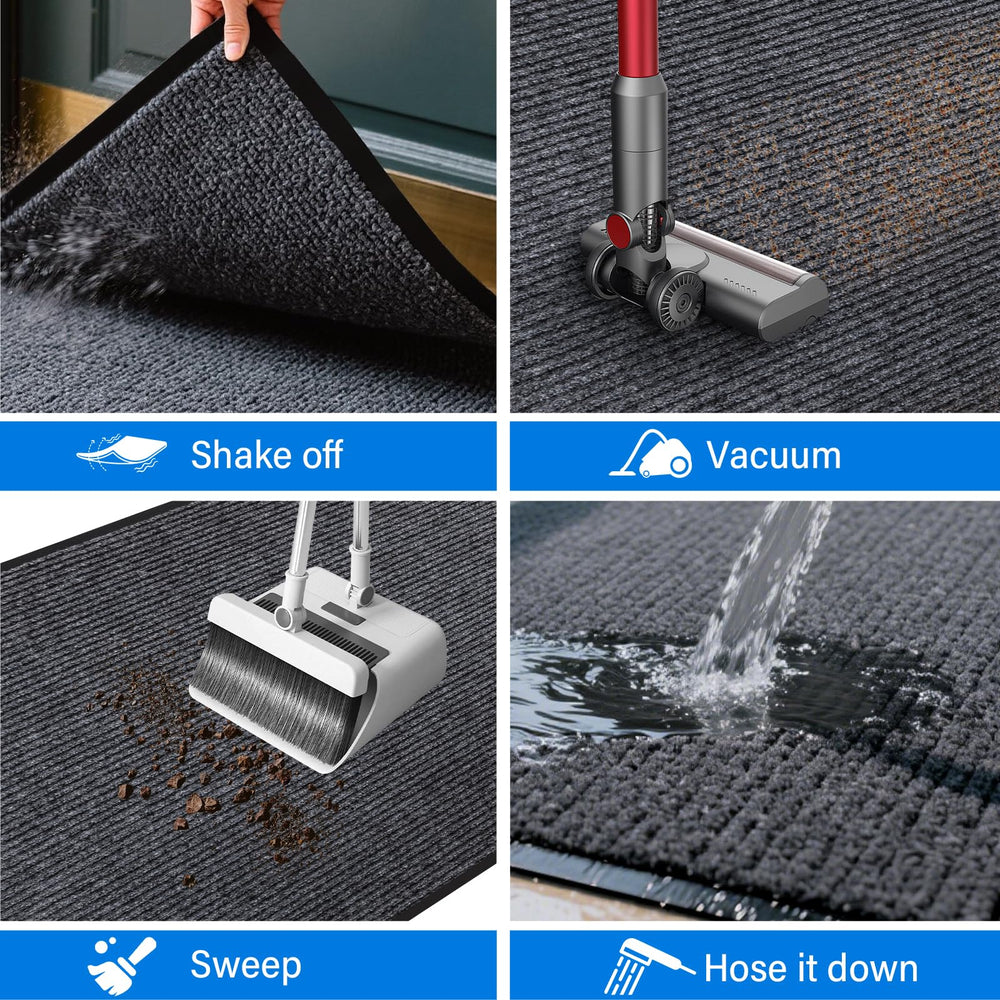 Low-profile design of EMQIMA doormat under a door