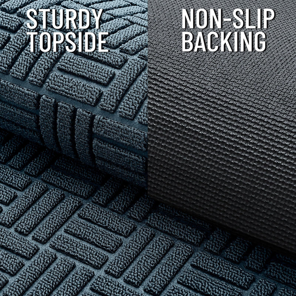 Low-profile design of OLANLY doormat in entryway