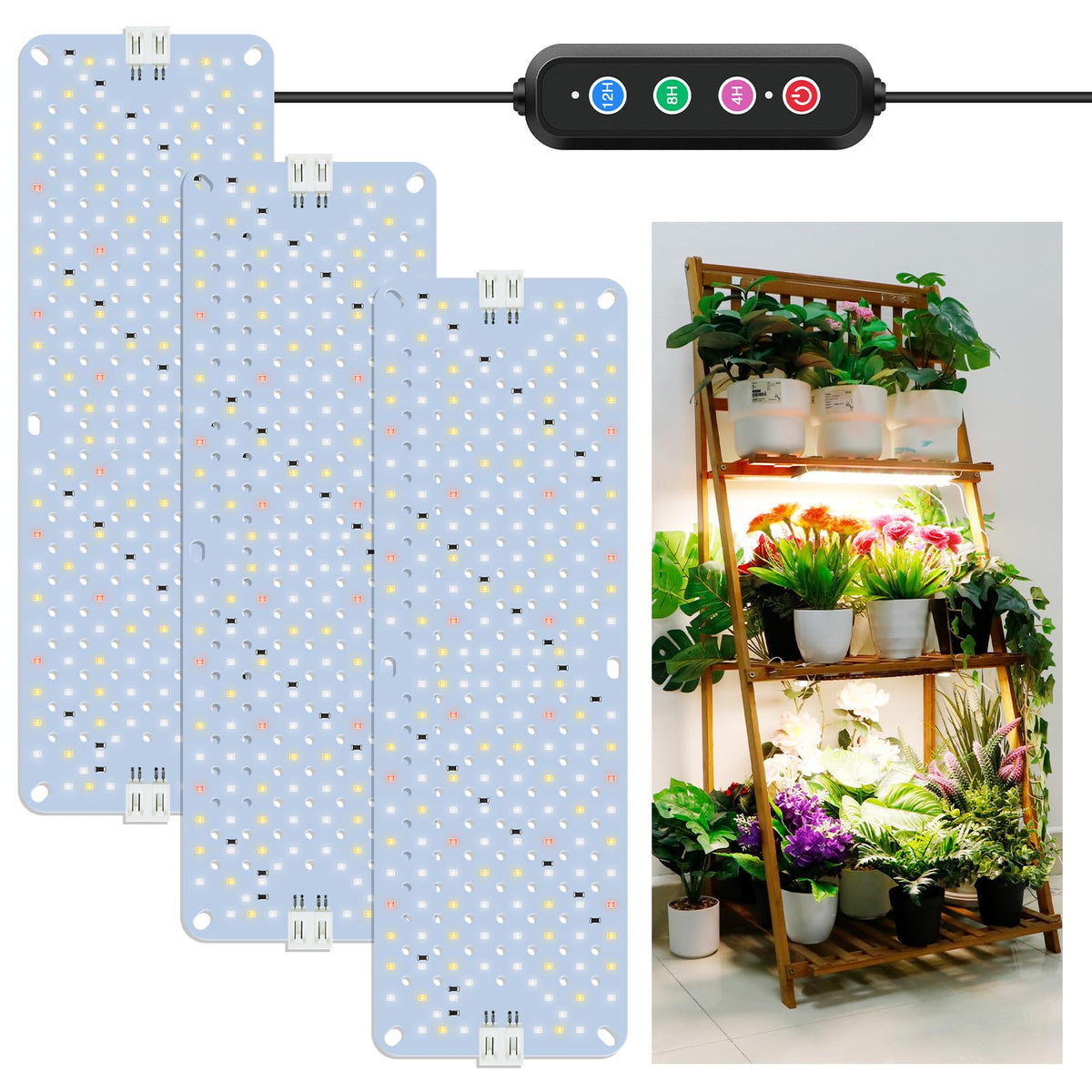 LPMZMBL full spectrum grow light panel front view