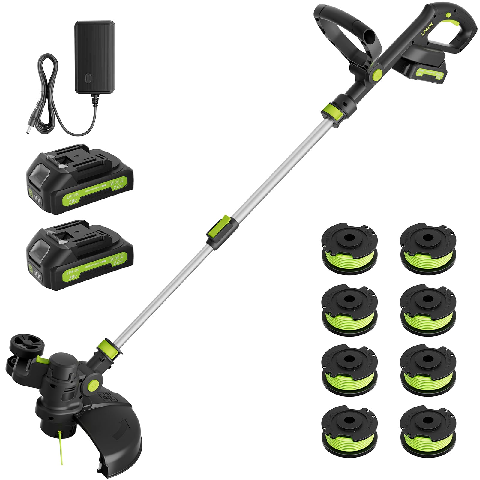 LPSUK 12-inch cordless string trimmer front view
