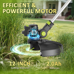LPSUK string trimmer with two 2.0Ah batteries