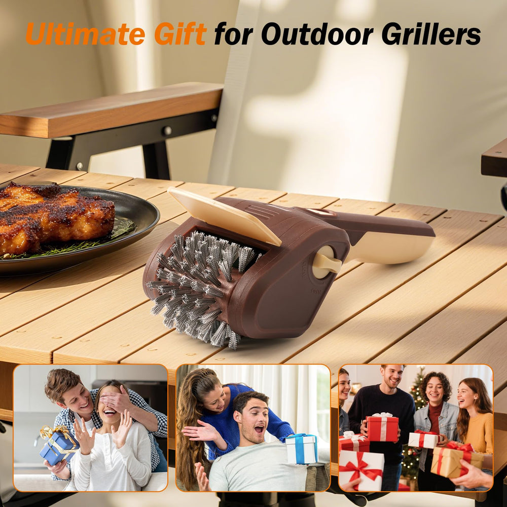 Lrly Electric Grill Brush showing its cordless design