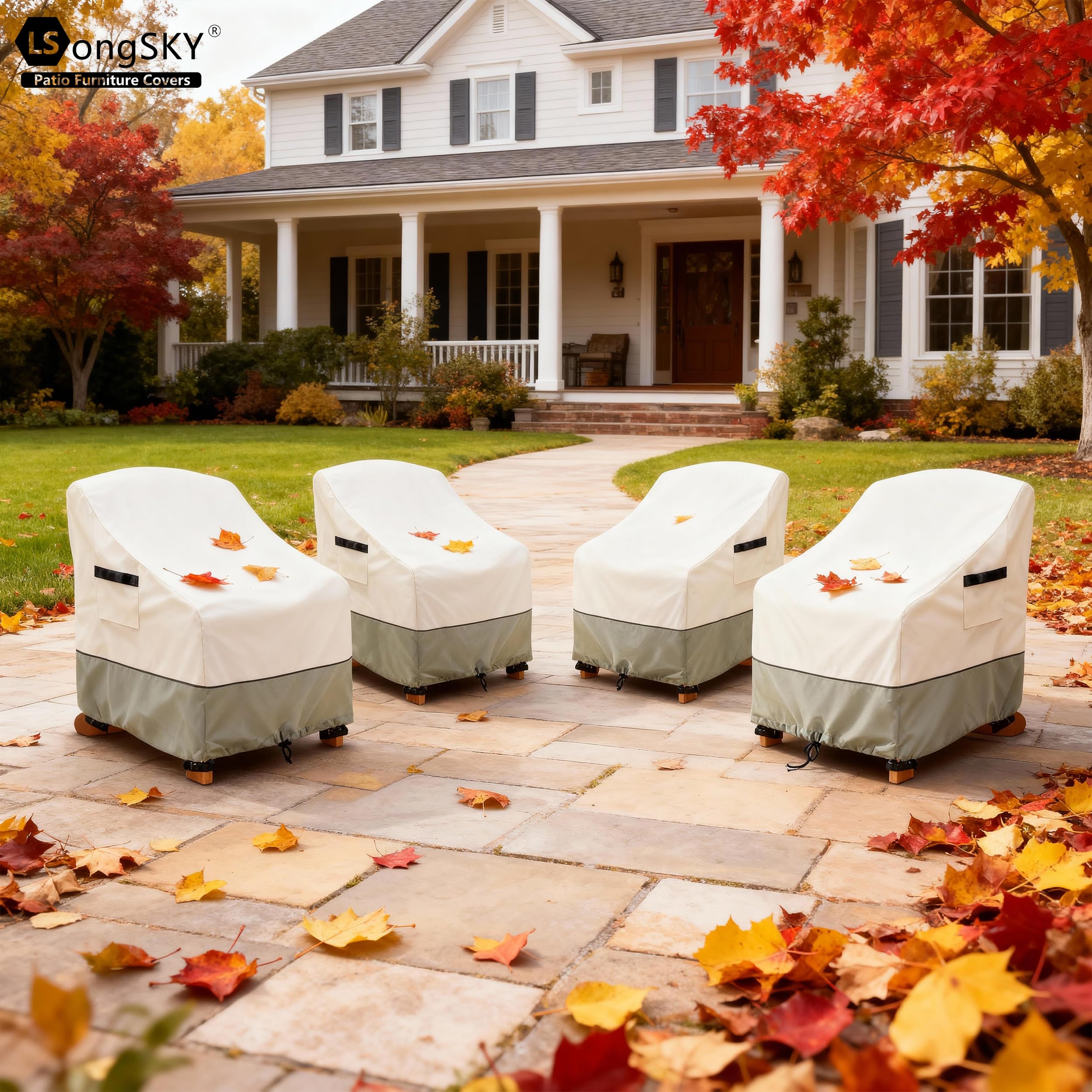 LSongSKY chair cover protecting furniture from snow