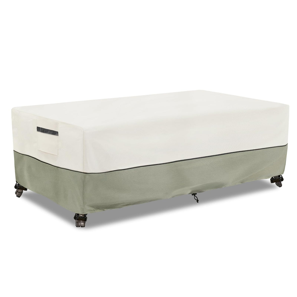 LSongSKY Outdoor Coffee Table Cover in Beige and Grayish Green