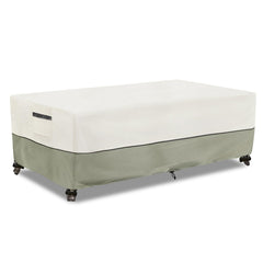LSongSKY Outdoor Coffee Table Cover in Beige and Grayish Green