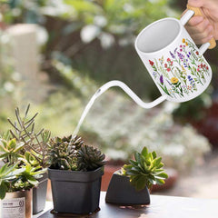 LTSUMI watering can being used to water indoor plants