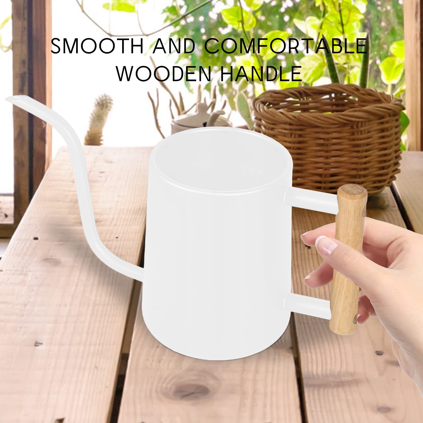 LTSUMI watering can displayed in a garden setting