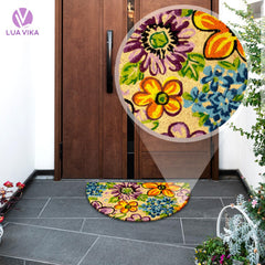 LUA VIKA Coir Doormat on a porch entryway