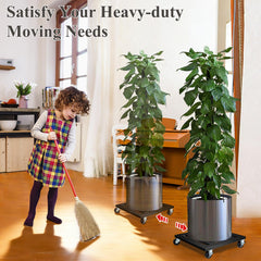 LUBORN Plant Caddy dimensions, showcasing 12 inch size