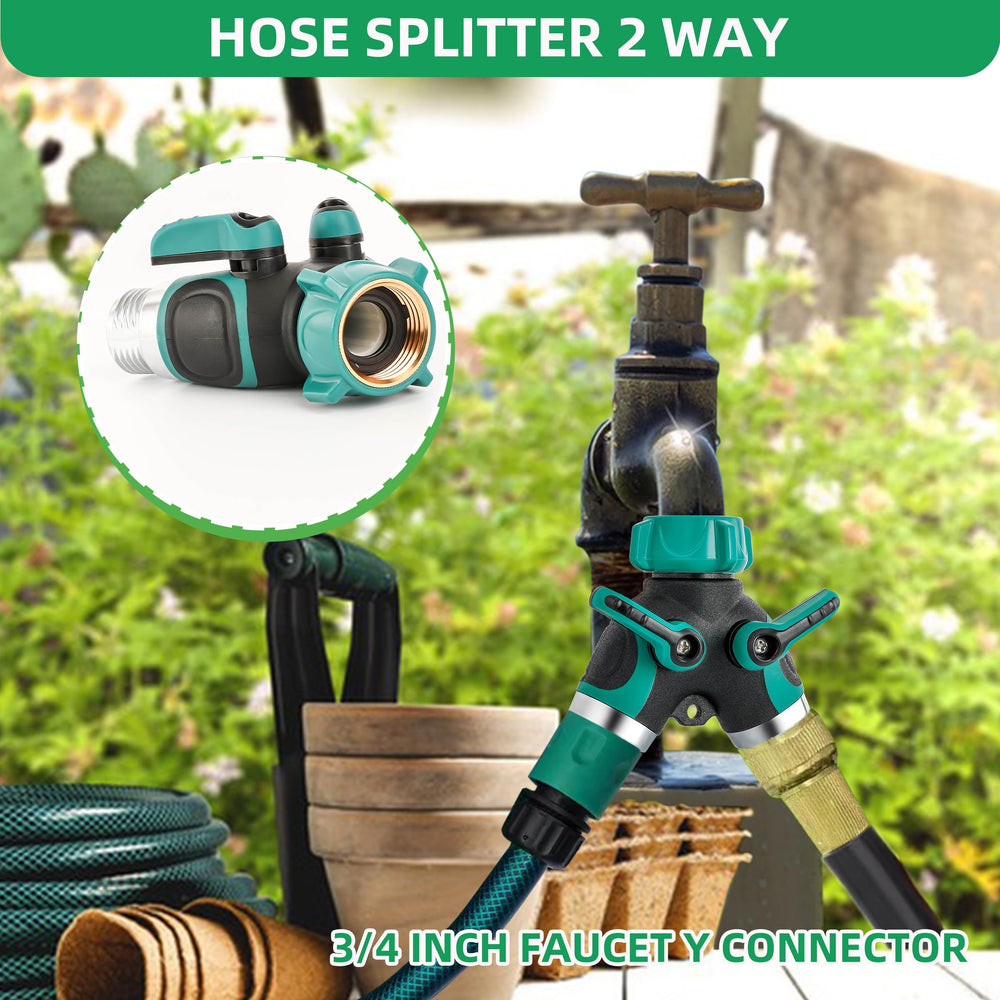 lucdnc 3/4 inch Faucet Y Connector in garden
