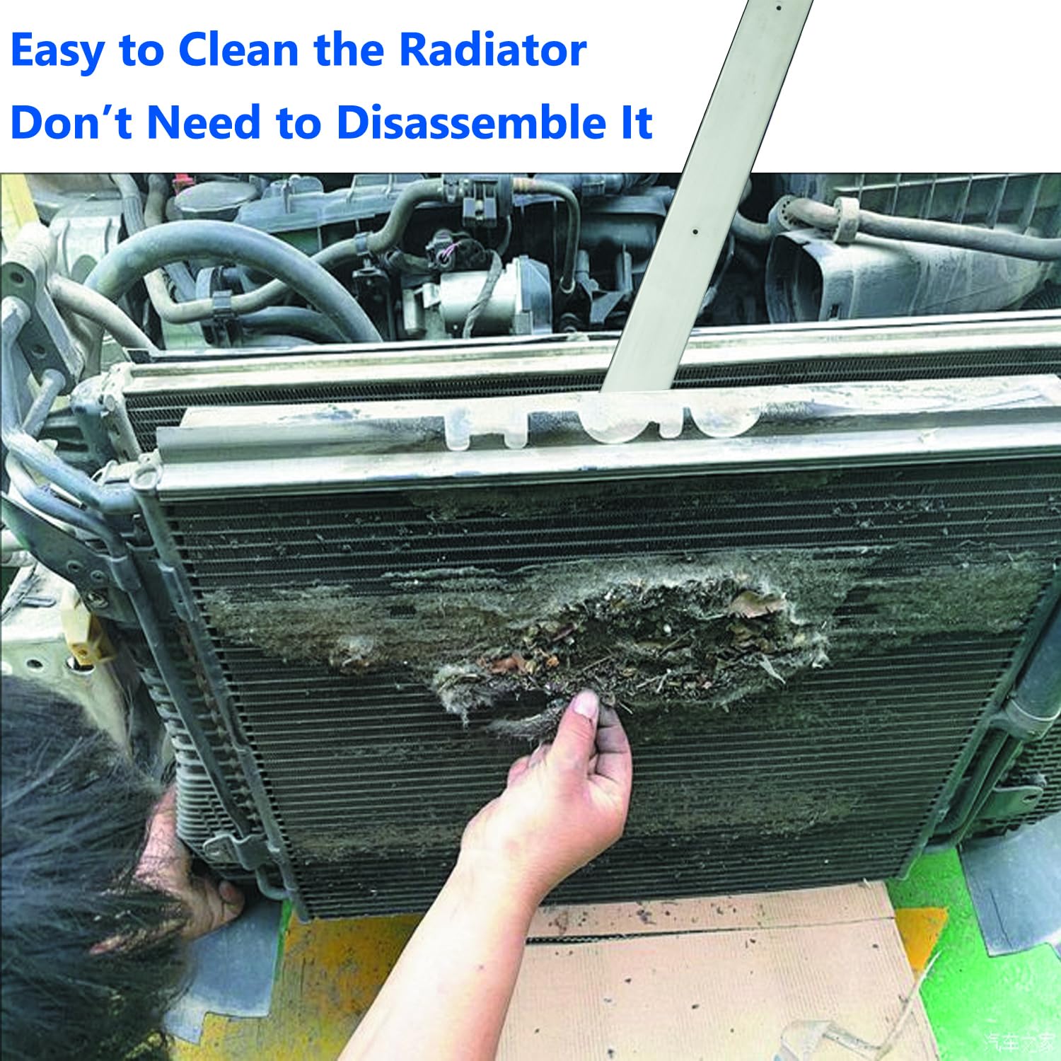 Lucstar Radiator Cleaning Wand with brass adapters on display