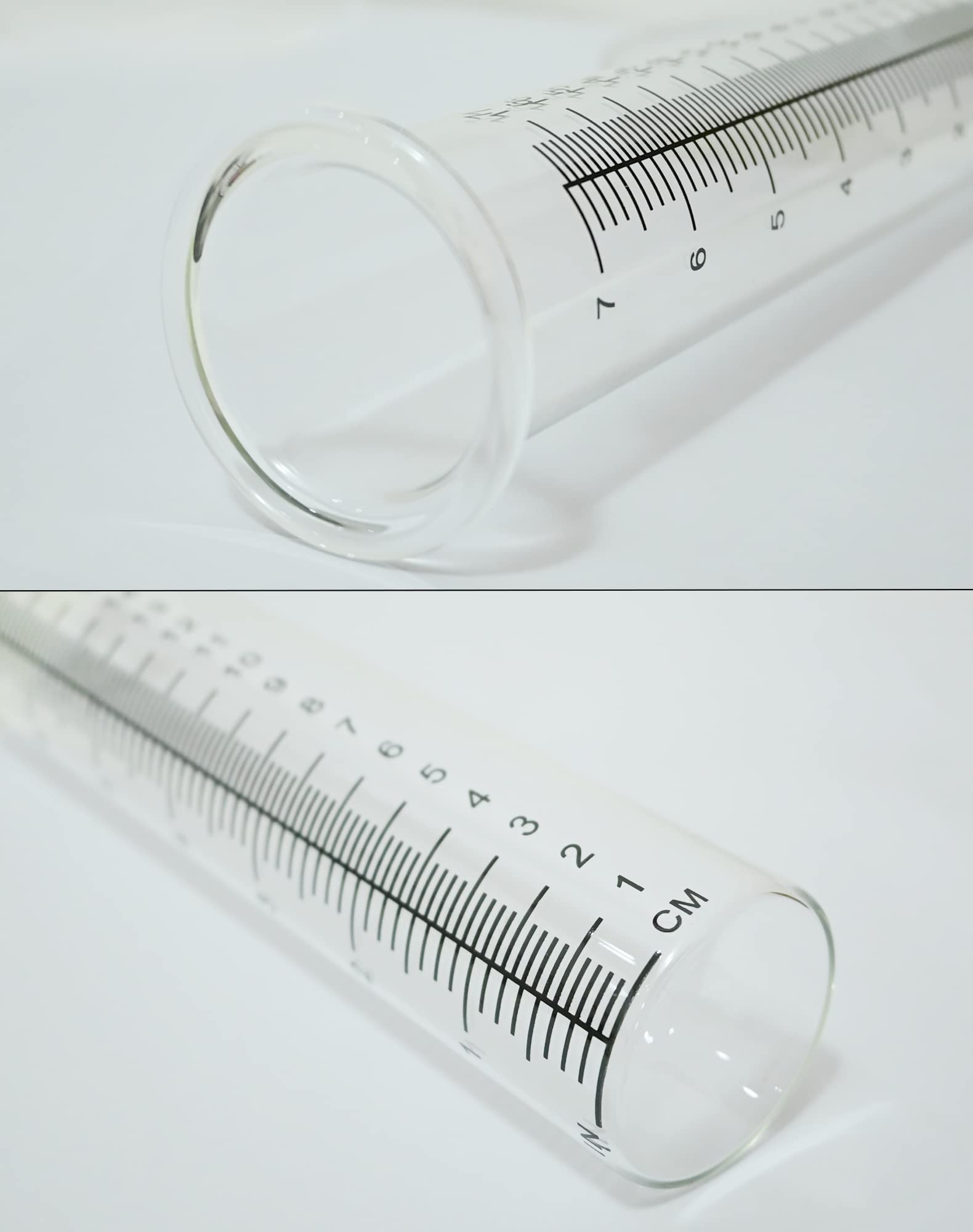 Lueudu rain gauge showing measurement scales