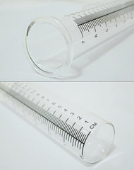 Lueudu rain gauge showing measurement scales