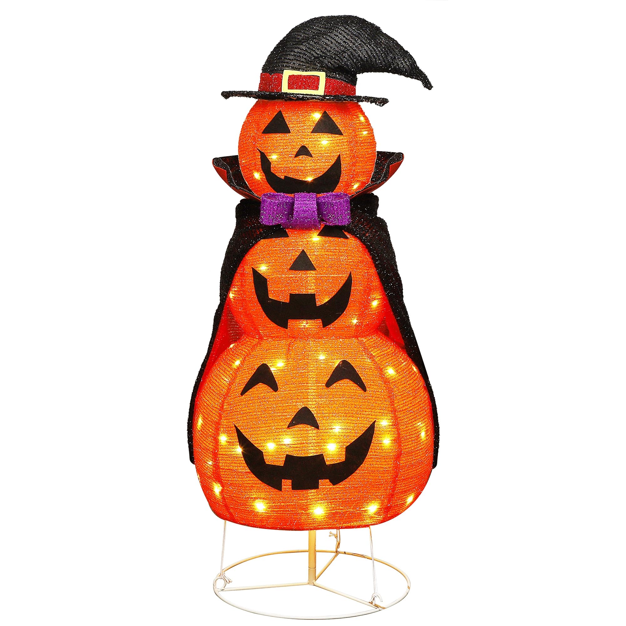 Lulu Home Halloween pumpkin decoration in a garden setting